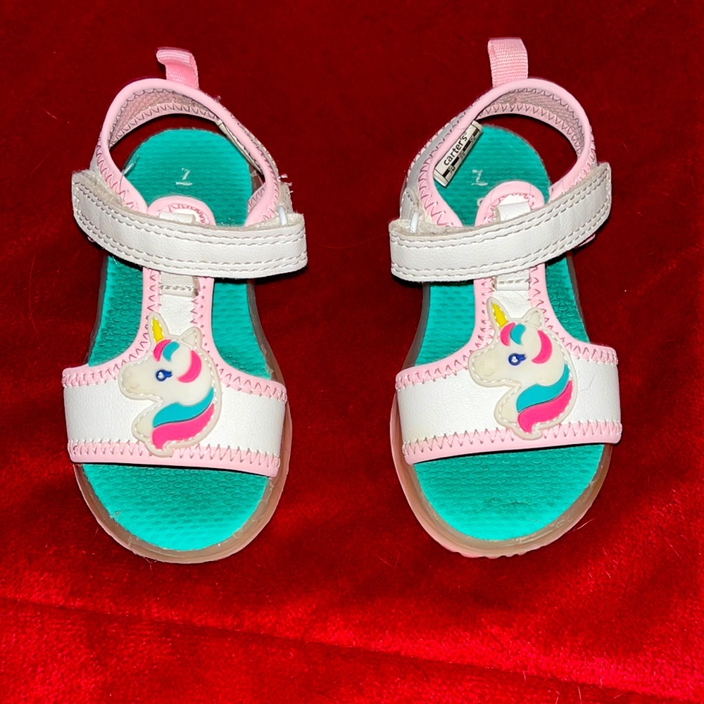 Carters light up unicorn sandals